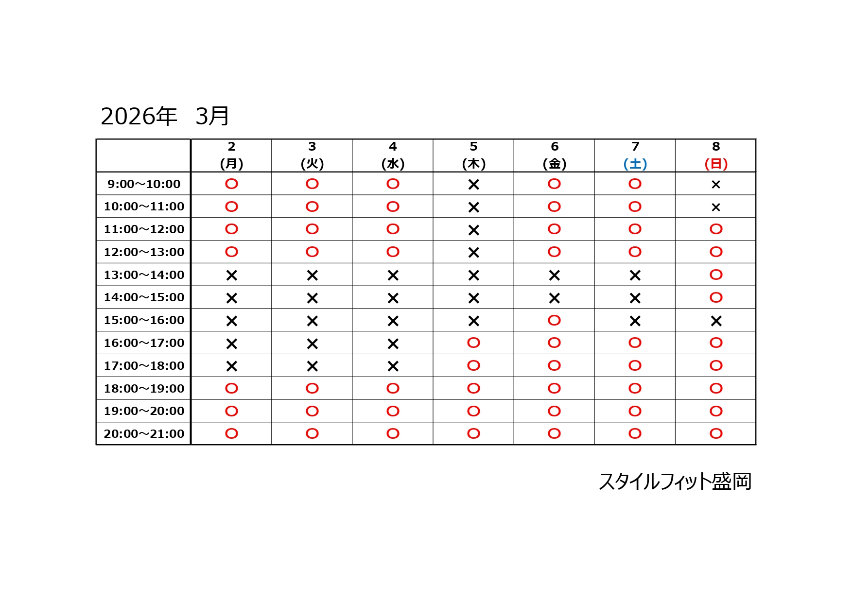 スタッフ滞在時間